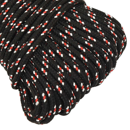 Multipurpose Utility Rope 5 mm 250 m Black and Red PP
