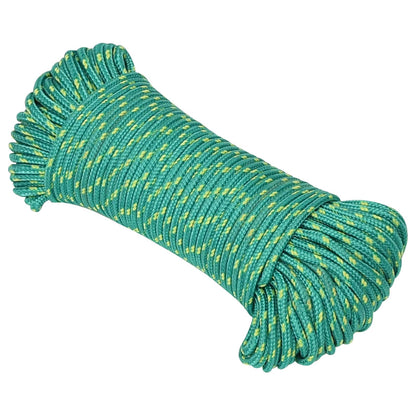 Multipurpose Utility Rope 3 mm 100 m Green PP 67.5 kg Max Load