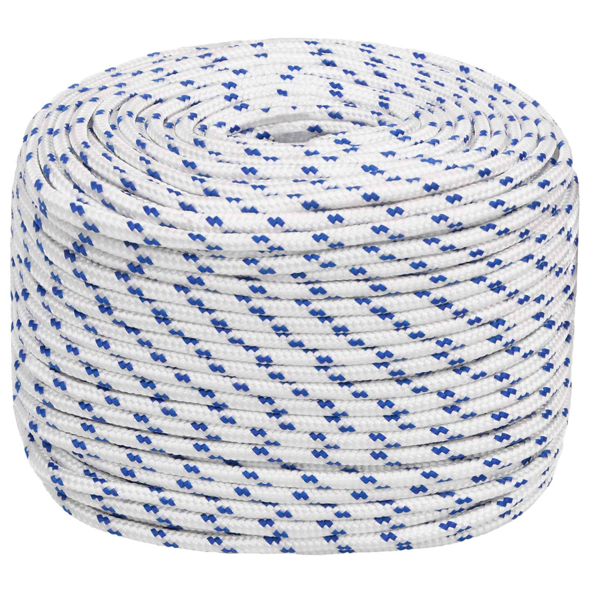 Multipurpose Utility Rope 10 mm 25 m White and Blue PP