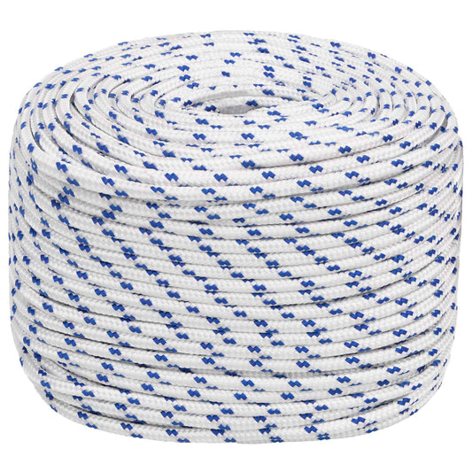 Multipurpose Utility Rope 10 mm 25 m White and Blue PP