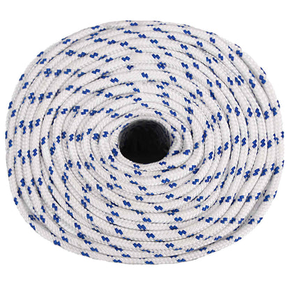 Multipurpose Utility Rope 10 mm 25 m White and Blue PP
