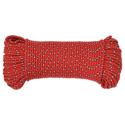 Multipurpose Utility Rope 4 mm 500 m Red PP 105 kg Max Load