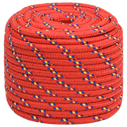 Multipurpose Utility Rope 18 mm 25 m Red PP 1995 kg Max Load