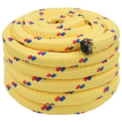 Multipurpose Utility Rope 30 mm 25 m Yellow PP 5400 kg Max Load