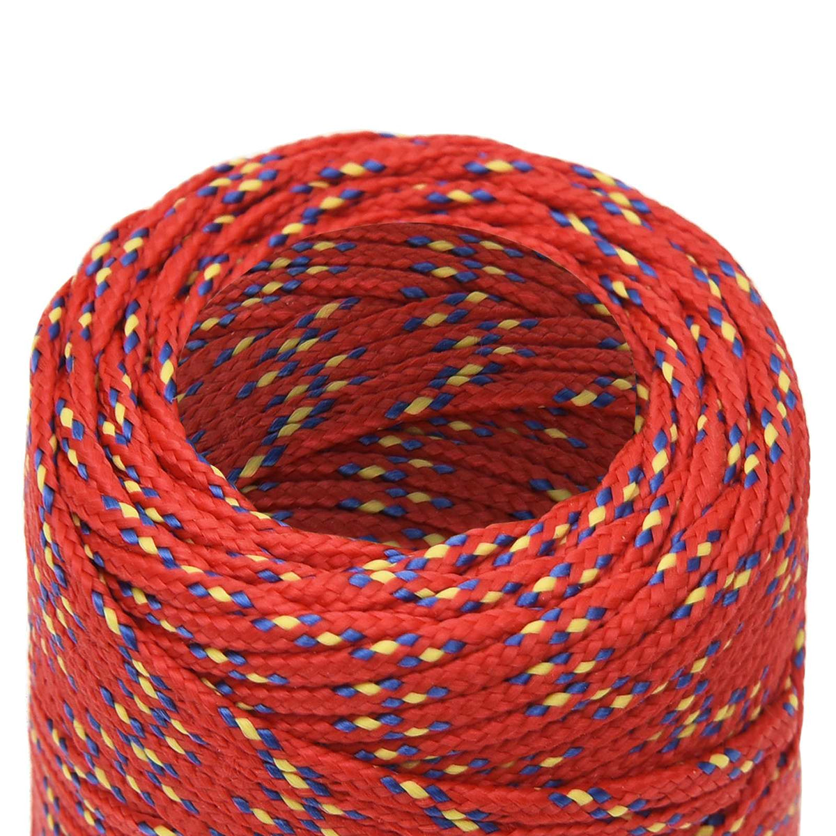 Multipurpose Utility Rope 2 mm 50 m Red PP 27 kg Max Load