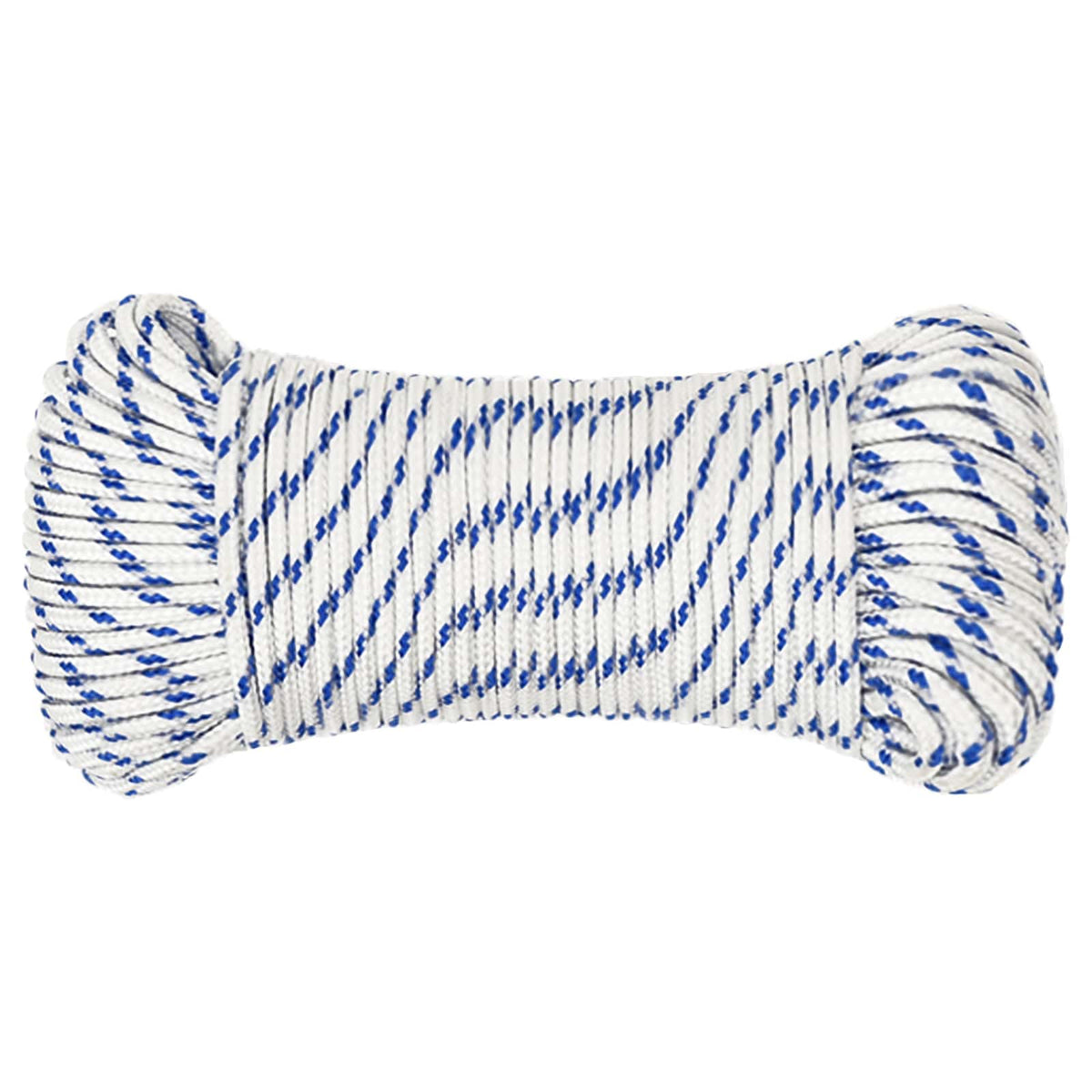 Multipurpose Utility Rope 5 mm 250 m White and Blue PP