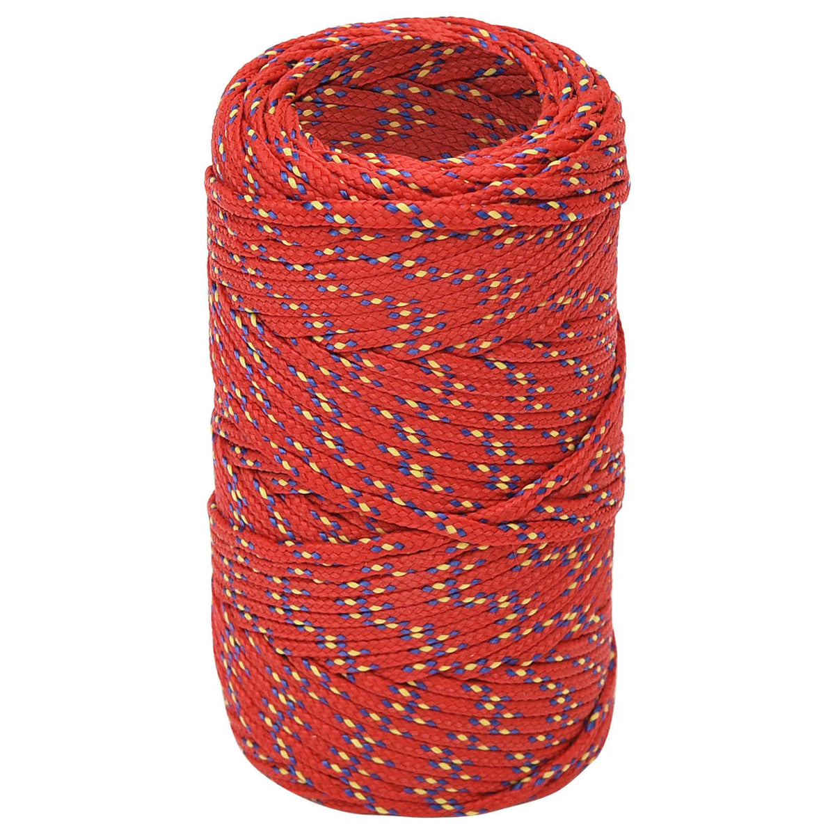 Multipurpose Utility Rope 2 mm 25 m Red PP 27 kg Max Load