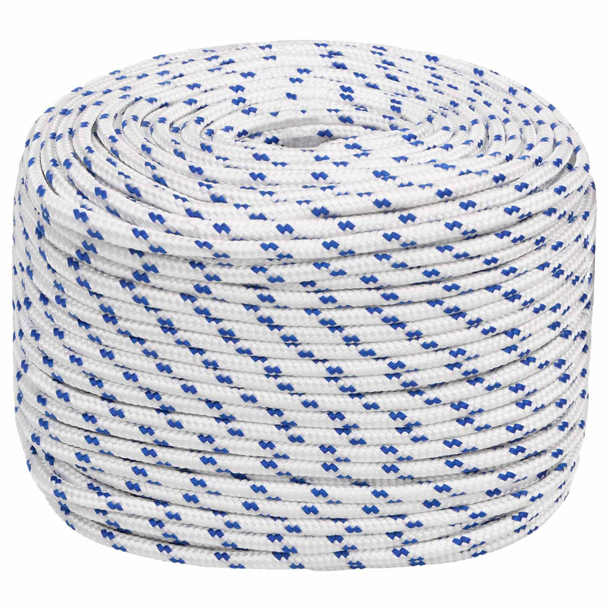 Multipurpose Utility Rope 6 mm 250 m White and Blue PP