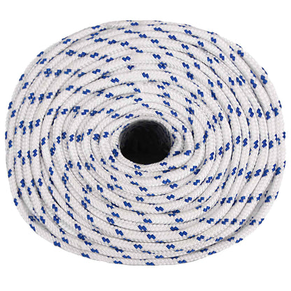 Multipurpose Utility Rope 6 mm 250 m White and Blue PP