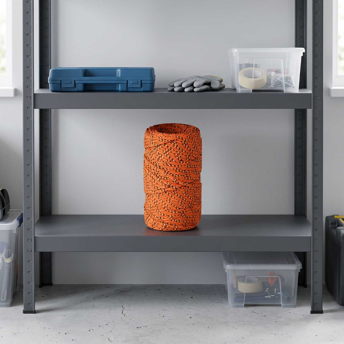Multipurpose Utility Rope 2 mm 25 m Orange PP 27 kg Max Load