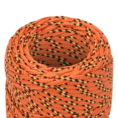 Multipurpose Utility Rope 2 mm 25 m Orange PP 27 kg Max Load
