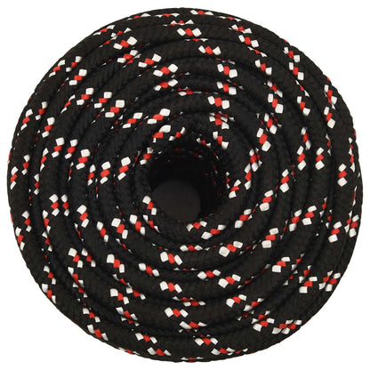 Multipurpose Utility Rope 18 mm 25 m Black and Red PP