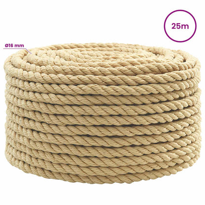 Multipurpose Utility Rope 16 mm 25 m Natural PP