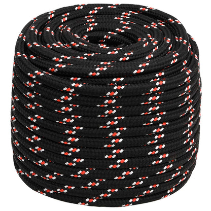 Multipurpose Utility Rope 16 mm 100 m Black and Red PP