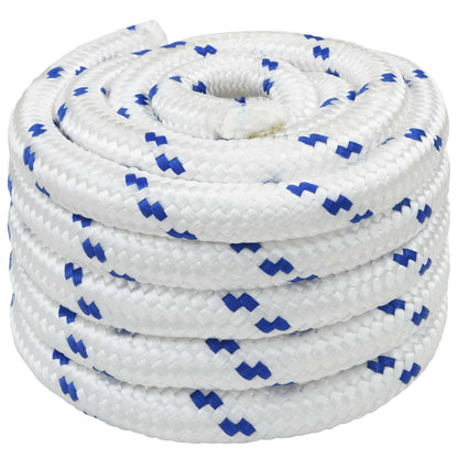Multipurpose Utility Rope 50 mm 10 m White and Blue PP