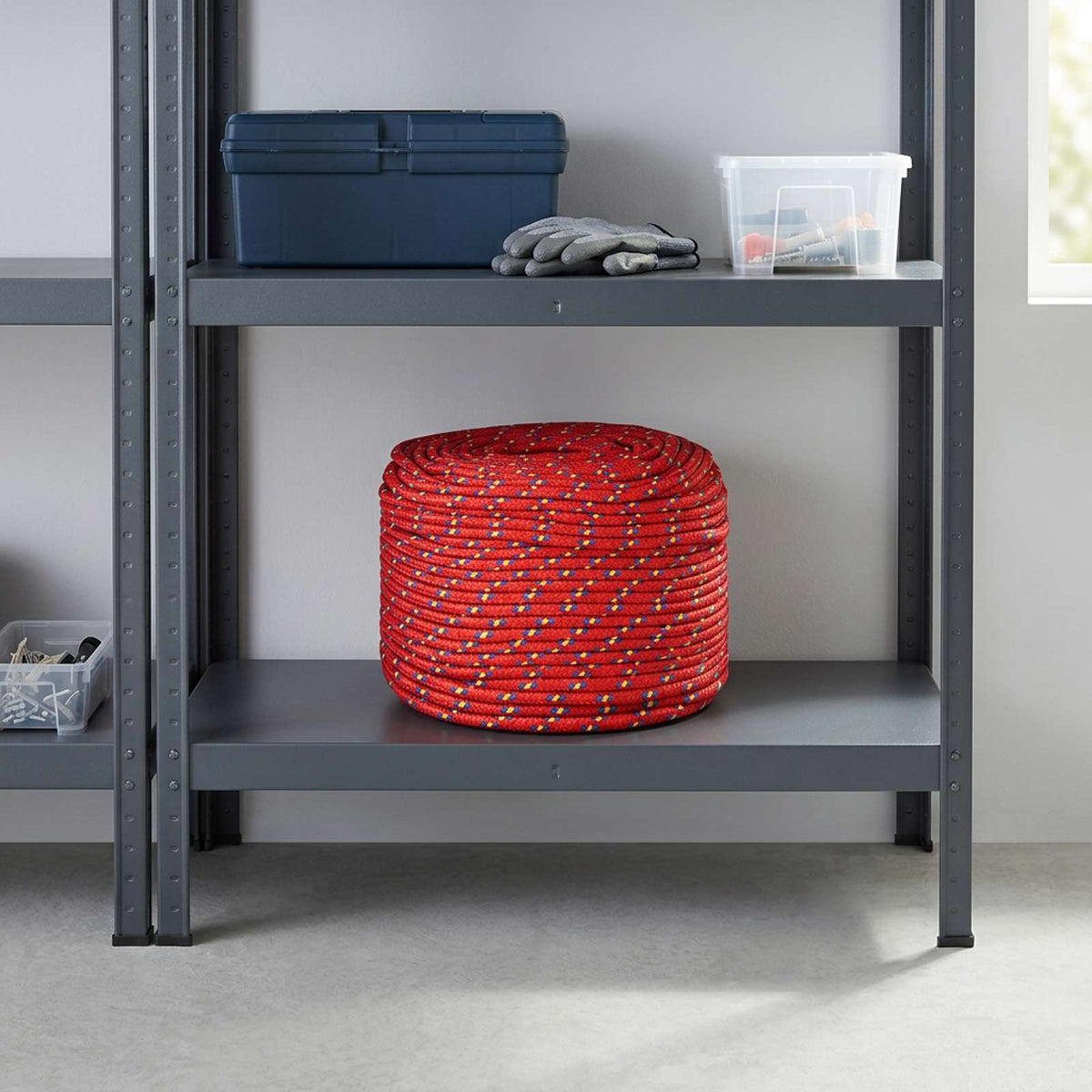 Multipurpose Utility Rope 6 mm 250 m Red PP 240 kg Max Load