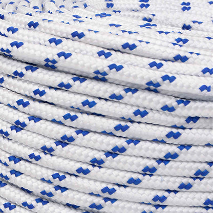 Multipurpose Utility Rope 6 mm 50 m White and Blue PP