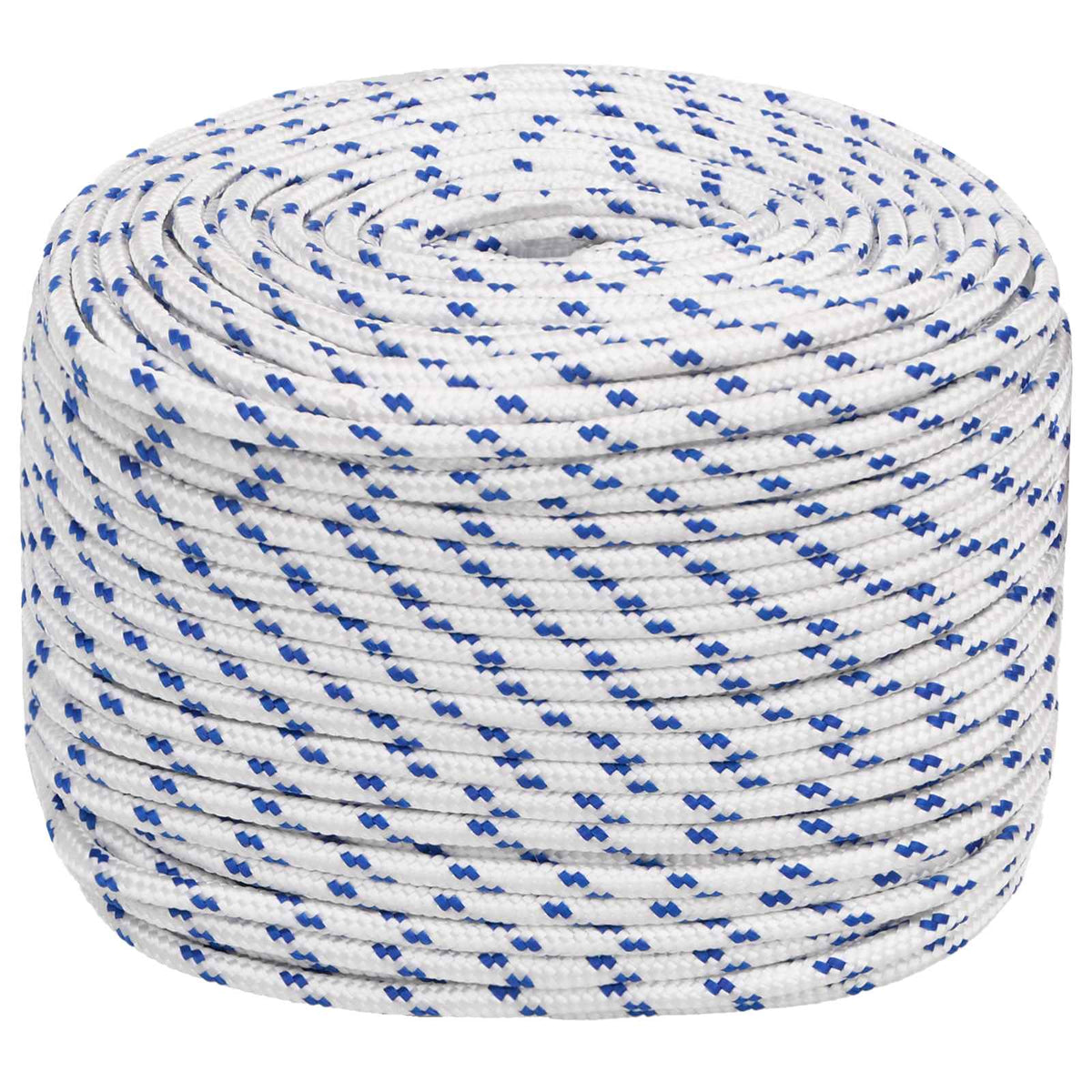 Multipurpose Utility Rope 6 mm 50 m White and Blue PP