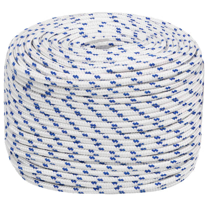 Multipurpose Utility Rope 6 mm 50 m White and Blue PP