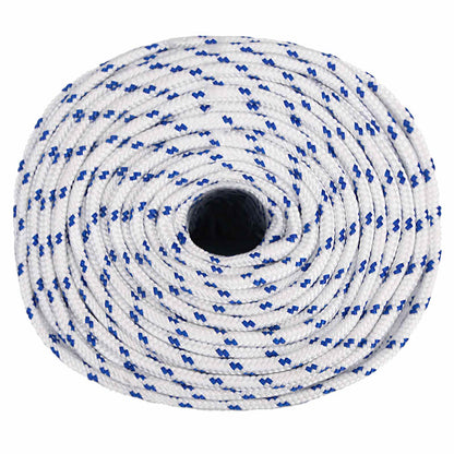 Multipurpose Utility Rope 6 mm 50 m White and Blue PP