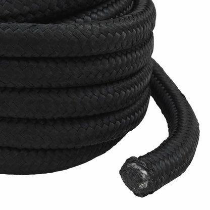 Multipurpose Utility Rope 50 mm 5 m Black PP 15000 kg Max Load
