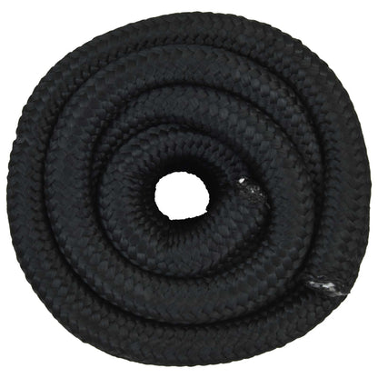 Multipurpose Utility Rope 50 mm 5 m Black PP 15000 kg Max Load