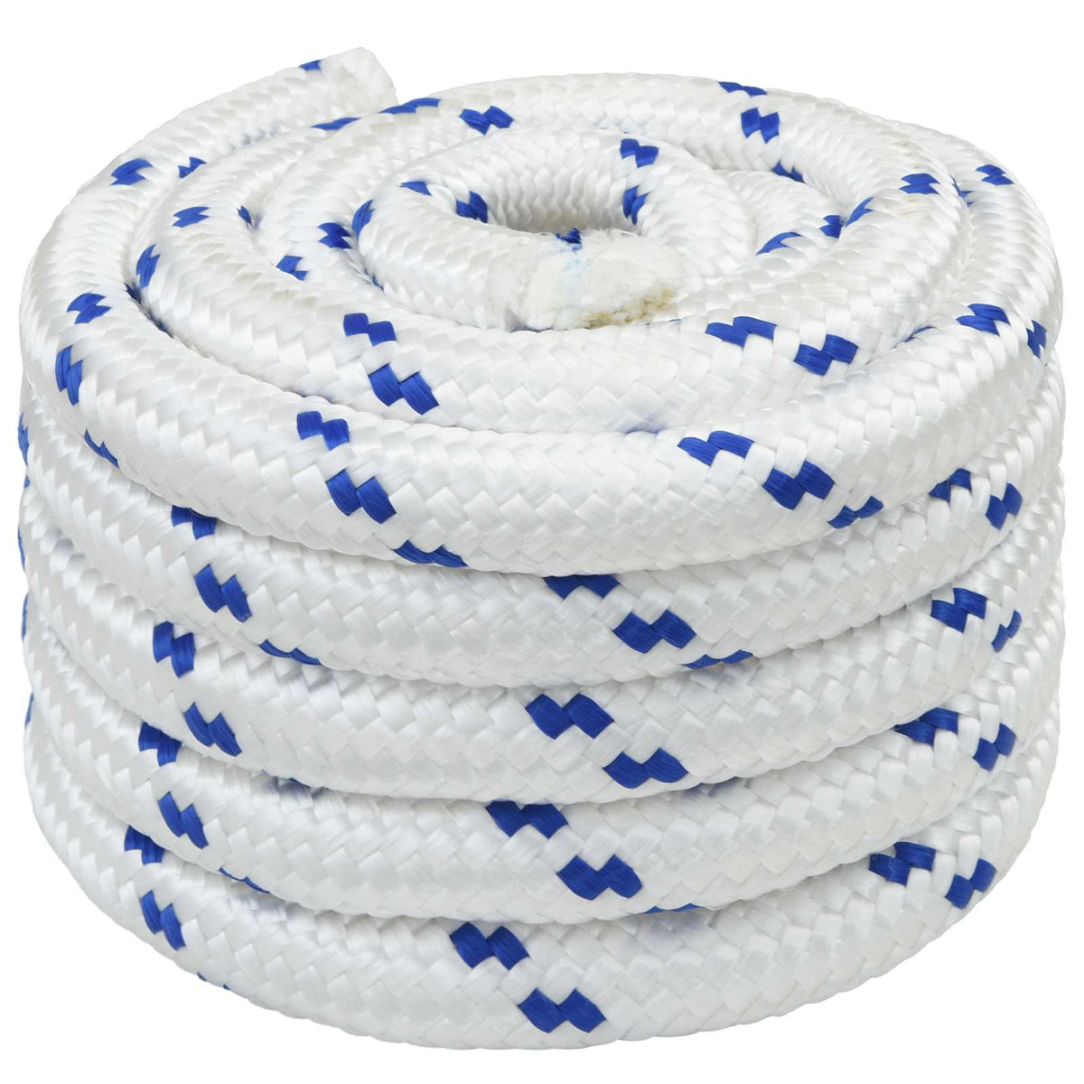 Multipurpose Utility Rope 40 mm 5 m White and Blue PP