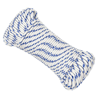 Multipurpose Utility Rope 3 mm 50 m White and Blue PP