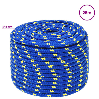 Multipurpose Utility Rope 14 mm 25 m Blue PP 1275 kg Max Load