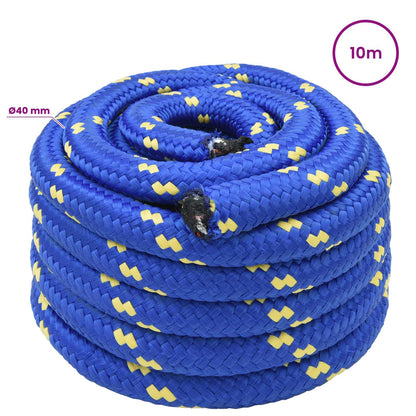 Multipurpose Utility Rope 40 mm 10 m Blue PP 9600 kg Max Load