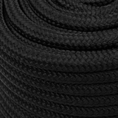 Multipurpose Utility Rope 16 mm 50 m Black PP 1560 kg Max Load