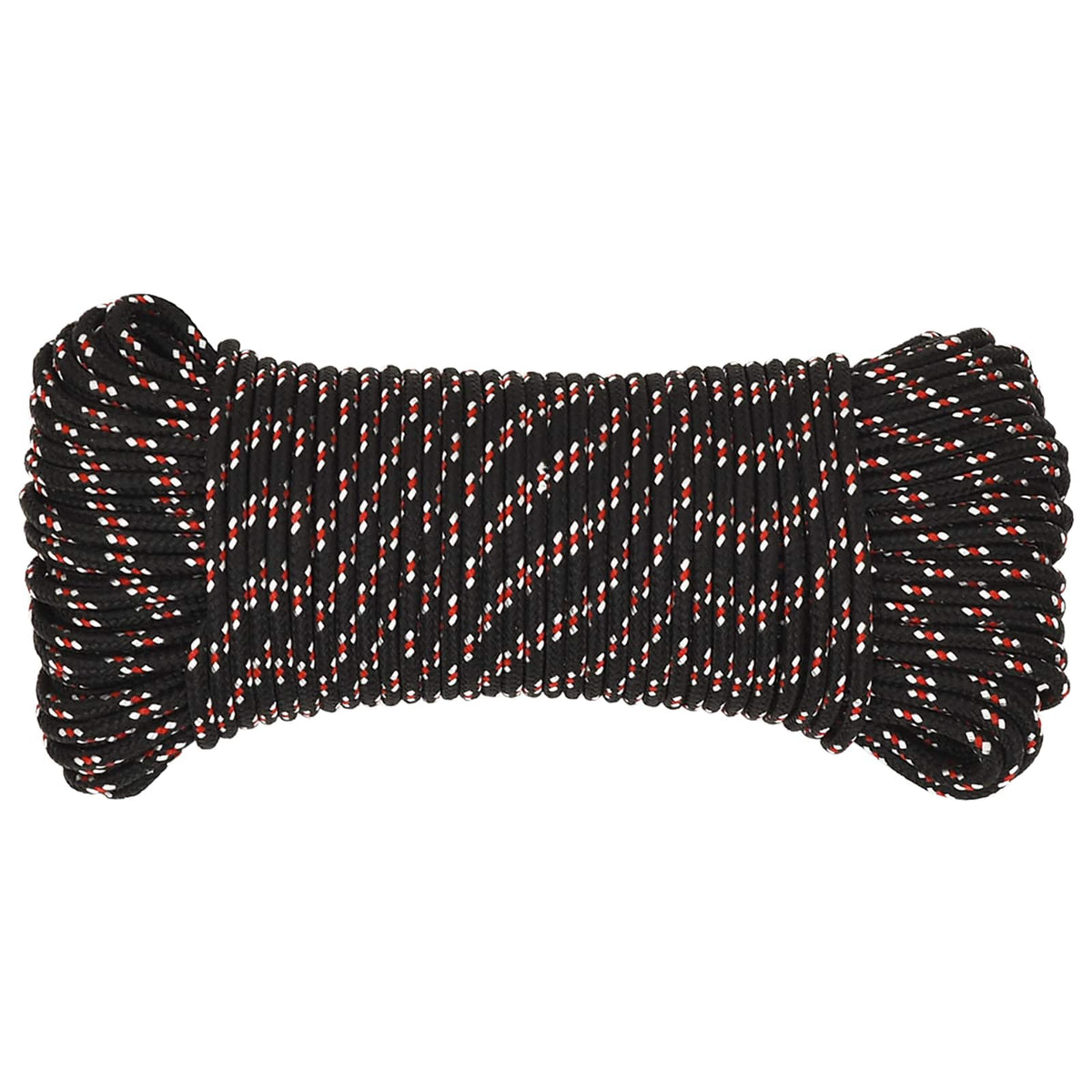 Multipurpose Utility Rope 5 mm 100 m Black and Red PP