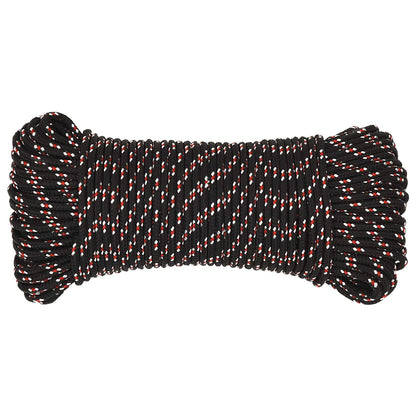 Multipurpose Utility Rope 5 mm 100 m Black and Red PP