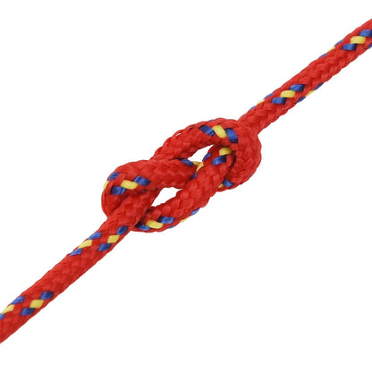 Multipurpose Utility Rope 4 mm 25 m Red PP 105 kg Max Load