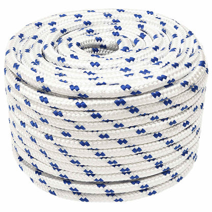 Multipurpose Utility Rope 14 mm 25 m White and Blue PP