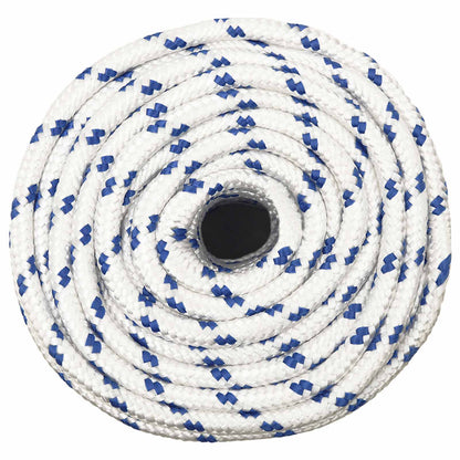 Multipurpose Utility Rope 14 mm 25 m White and Blue PP