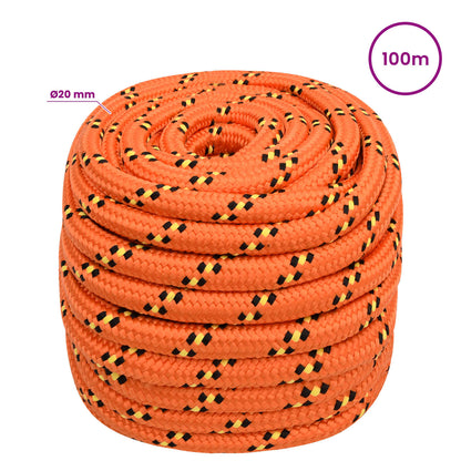Multipurpose Utility Rope 20 mm 100 m Orange PP
