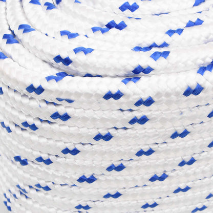 Multipurpose Utility Rope 16 mm 25 m White and Blue PP
