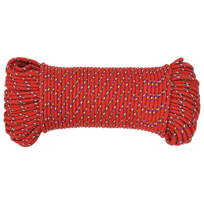 Multipurpose Utility Rope 5 mm 250 m Red PP 150 kg Max Load