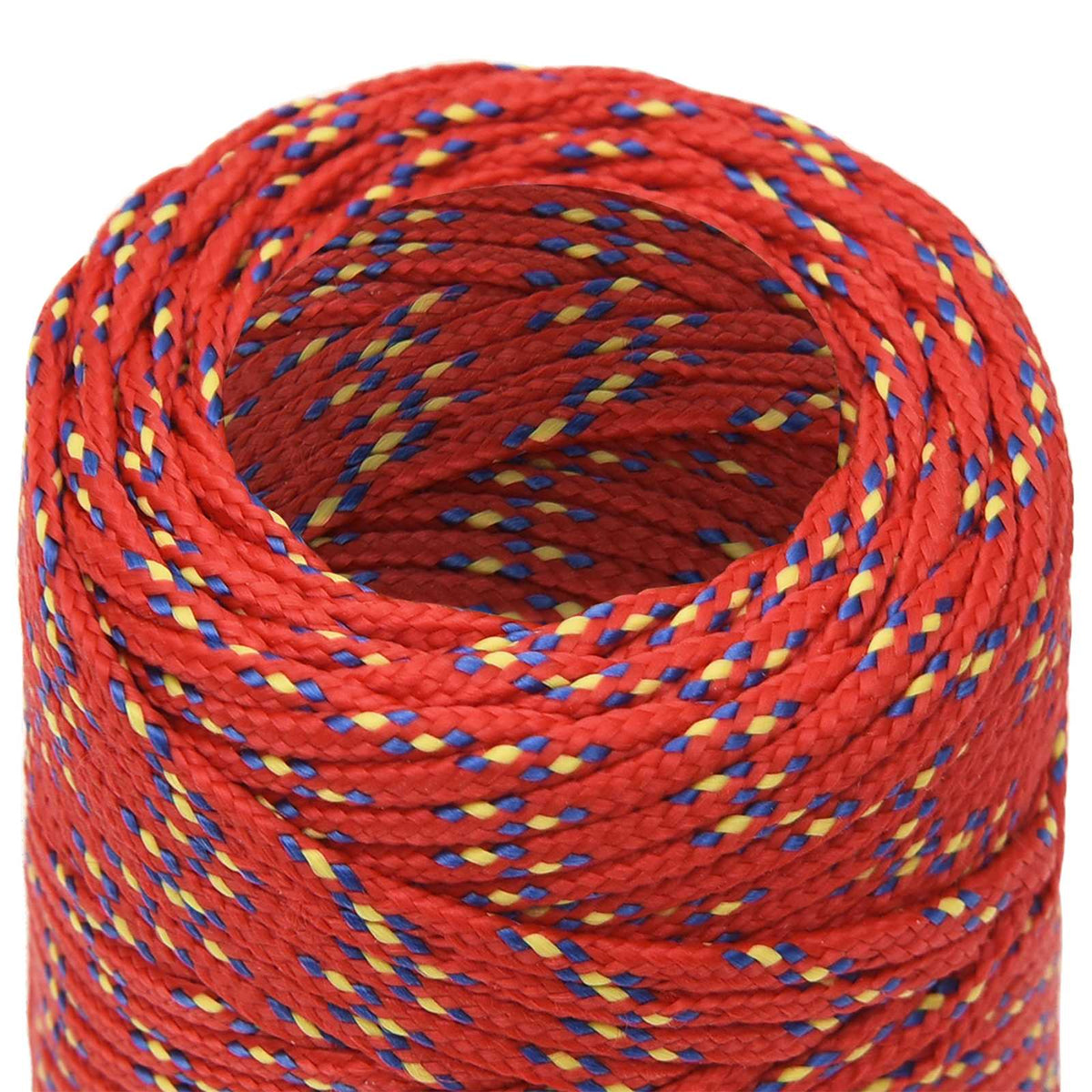 Multipurpose Utility Rope 2 mm 100 m Red PP 27 kg Max Load