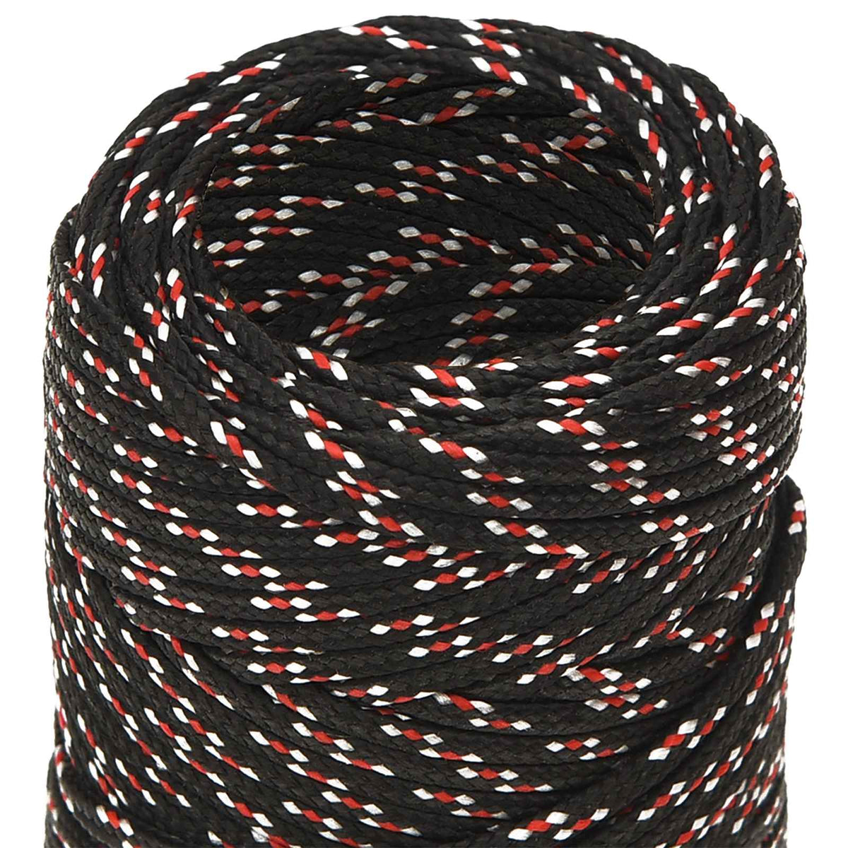 Multipurpose Utility Rope 2 mm 250 m Black and Red PP
