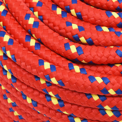Multipurpose Utility Rope 12 mm 25 m Red PP 930 kg Max Load