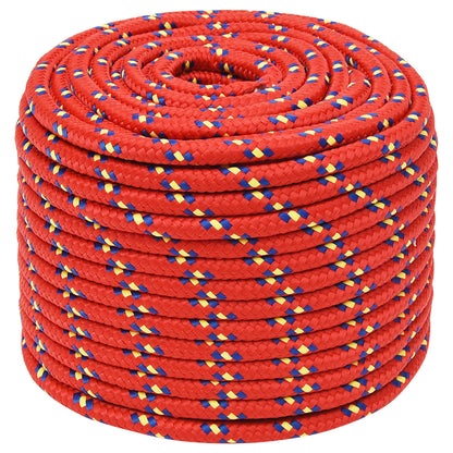 Multipurpose Utility Rope 12 mm 25 m Red PP 930 kg Max Load