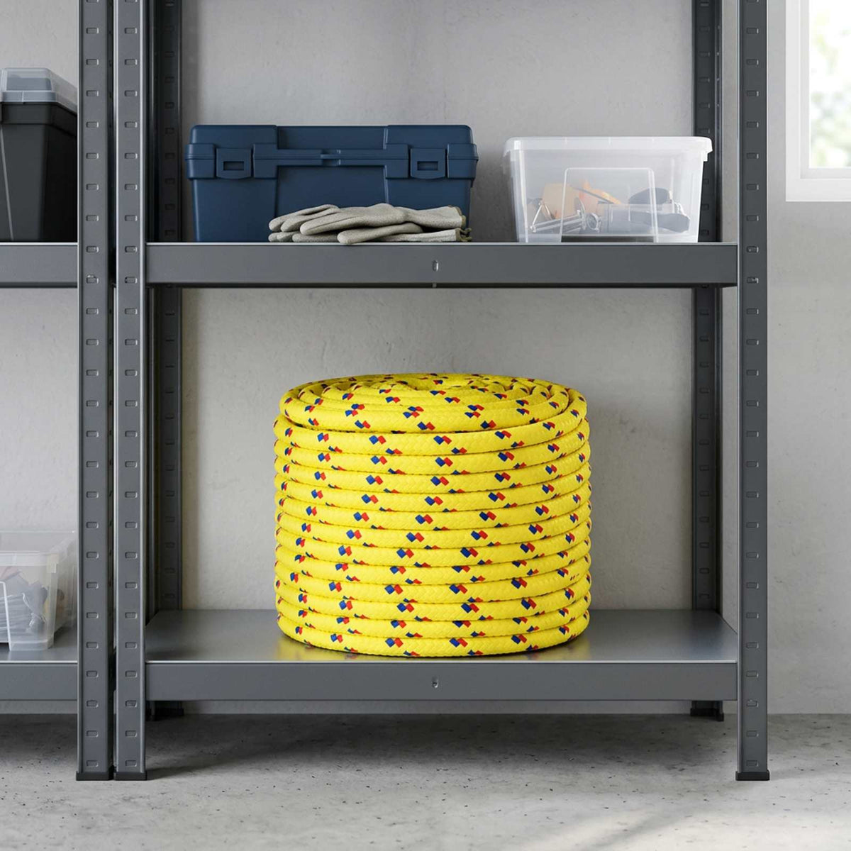 Multipurpose Utility Rope 14 mm 50 m Yellow PP 1275 kg Max Load