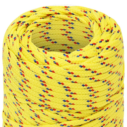 Multipurpose Utility Rope 2 mm 500 m Yellow PP 27 kg Max Load