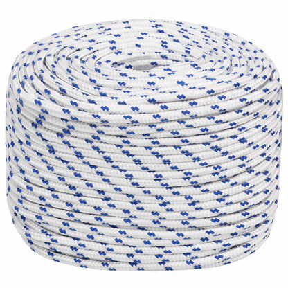 Multipurpose Utility Rope 8 mm 250 m White and Blue PP