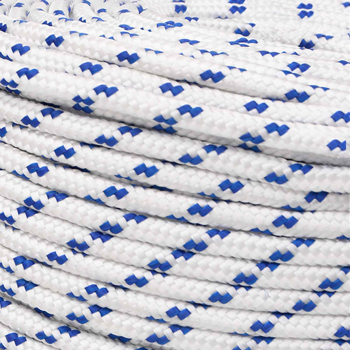 Multipurpose Utility Rope 8 mm 50 m White and Blue PP