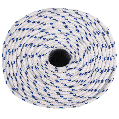 Multipurpose Utility Rope 8 mm 50 m White and Blue PP