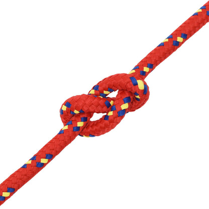 Multipurpose Utility Rope 12 mm 100 m Red PP 930 kg Max Load
