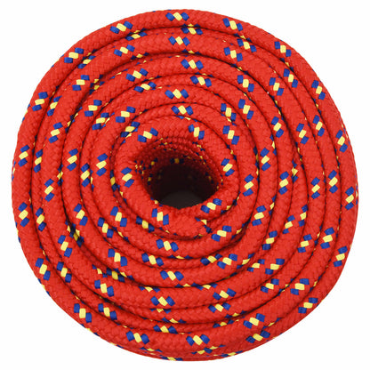 Multipurpose Utility Rope 12 mm 100 m Red PP 930 kg Max Load